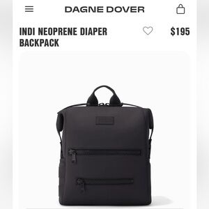 Dagne Dover Indi Neoprene Diaper Backpack Medium (Onyx)